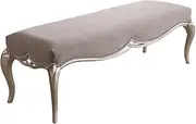 Bed End Bench Upholstered Entryway Bench, Bedroom Bench for End of Bed, Dining Bench with Padded Seat for Kitchen, Living Room, Fabric Solid Wood Indoor Bench Bedroom Bench