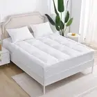 Pillowtop Mattress Topper Pad Quilted 800GSM Extra Padded Double Border Design