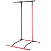VEVOR Pull Up Bar Stand Black and Red for Multi-Function Strength Training Workout Equipment