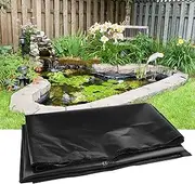 Waterproof Garden Fish Pond Liner for Swimming Pools and Large Fish Ponds, Reinforced Immersion Proof (Black, 2.0 x 2.4 ft (5 x 6 m)