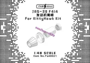 FAB FA48021 1/48 JAS-39 F414 Engine Exhaust Nozzles For Kitty Hawk