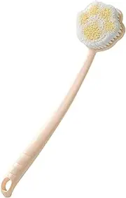 Back Scrubber Anti Slip for Shower, Cute Paw Model Shower Brush Long Handle with Soft Brush,Body Exfoliator for Bath or Dry Brush (Pink, One size)