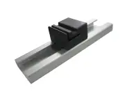 Black Nylon Guide Block with C Channel Bracket Sliding Slide Gate