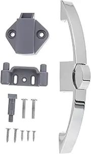 Mikinona 1pc Cabinet Door Handle Button Lock Durable Catch Lock for Caravan Motorhome Wall Cupboards Easy Installation Lightweight and Reliable for Multipurpose Use