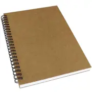 YUREE A5 Spiral Notebook Lined, 100Gsm Thick Paper & Hard Kraft Cover, 60 Sheets