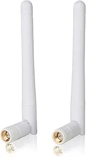 SMA 4G Antenna 5DBI GSM High Gain LTE Aerial High Performance Wifi Signal Booster Amplifier Modem Adapter Network Reception Long Range Antenna Receiver for Mobile Hotspots (2 Pack x 10cm)