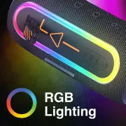Laser RGB Pill Speaker - Black