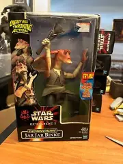 Star Wars Episode I Electronic Talking Jar Jar Binks 12" Action Figure NIB 1999