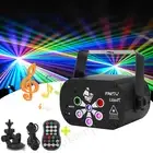 UV RGB 5in1 Patterns LED Laser Projector Party Light Stage DJ Disco Club Lights