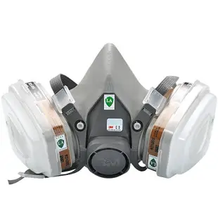 3M防毒面具6200防護面罩口罩氣化工氣體工業粉塵噴漆全面罩防塵罩