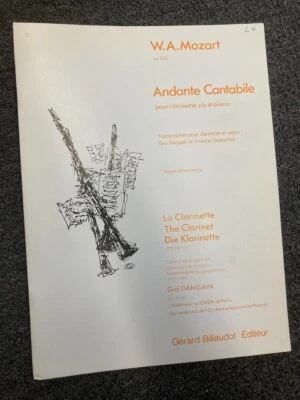 Andante Cantabile by W.A.Mozart for Clarinet w/Piano, NYSSMA Lvl 4