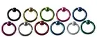 HoopRing Ball Nose Lip 6/7/8mm BSR Body Piercing Cartilage Ear 316L Helix Steel