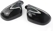 Wing Mirror Cover 1Pair Car Wing Mirror Matt Chrome Mirror Cover Rearview Side Mirror Cap for S for Line for Audi for A4 S4 B8 for A6 C6 2009-2011 for A3 for Q3 for A5 (Color:Bri