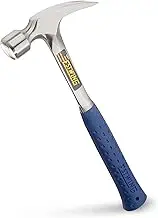 ESTWING Framing Hammer - 22 oz Straight Rip Claw with Smooth Face & Shock Reduction Grip - E3-22SR