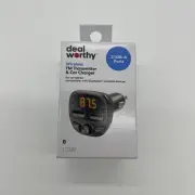 FM Bluetooth Transmitter - dealworthy Black