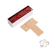 Brazilian wax bikini for strips (100 sheets) and a spatula (10 pieces) set