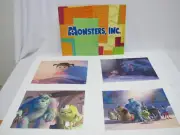 NEW Disney Monsters Inc Frameable Sully Boo Mike Exclusive Lithograp Set 14"x11"