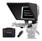 Desview T12 Foldable Portable Teleprompter with Remote Controller