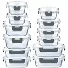 Glass Food Containers Storage Organizers for Kitchen Pantry | BPA Free | Leak...