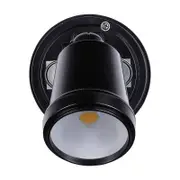 Brilliant Black Raptor III Single LED Flood Light