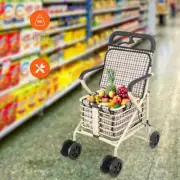 Elderly Shopping Grocery Foldable Cart with Seat Shopping Trolley Scooter Wheels