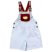 NWT Japanese Anta X Jelly Belly Collab Old Tyme Painter Shortalls Vibe Sz 6-8
