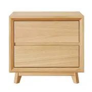 [Sleeping Giant] Morgan Oak Bedside Table - 2 Drawer