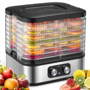 Electric 8 Trays Food Dehydrator Machine, Compact Dehydrators for Food and Jerky
