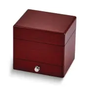 Luxury Gftware Cherry Matte Finish Small Wooden Velour Lining Jewelry Box