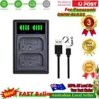 USB Battery Led Dual Charger For Panasonic DMW-BLK22E LUMIX S5, GH5 II & GH6
