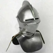 Medieval German Armour helmet sac larp fantasy helmet knight Reenactment armor