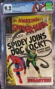 Amazing Spider-Man #56 1968 CGC 9.2. Special CGC Label. Spidey Joins Doc Ock!