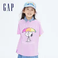 在飛比找蝦皮商城優惠-Gap 女童裝 Gap x Snoopy史努比聯名 純棉短袖