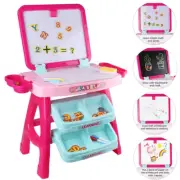 3 In 1 Double Sided Magnetic Dry Erase Board Chalkboard Kid Letters Learning Set