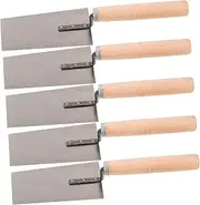 Mipcase 5pcs Masonry Trowel Versatile Gauging Plaster Putty Cutter Tools for Construction Scraping and Decorating Durable Handle for