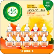 Plug in Scented Oil Refill, 10ct, Hawaii, Air Freshener, Eco Friendly, Essent...