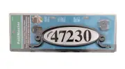 Post Master Mailboxes Posts Reflective Address Number Plaque Plastic Black Oval