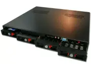 KRI CK1160, 1U rackmount case, 4 x HDD Trays,with 300W PSU, for Mini-ITX