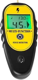 Goovii 200-15000V Ranch Fence Digital Display Voltege Current Current Direction Tester Farm Electronic Fence Fault Finder Current Direction Measuring LCD Backlight Display with Storage Bag