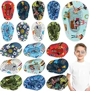 Toulite 90 Pcs Kids Eye Patches Adhesive Eye Patches Girl Boy Cute Toddler Eye Patch Medical Eye Patch for Lazy Eye Amblyopia Cross Eye Baby Eye Patch(Boys Style, 3.3 x 2.3 Inch)