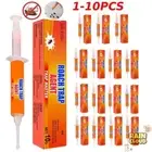 1-10X Cockroach Killer Gel Bait,Strong Cockroach Eliminator Syringe for Kitchen