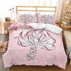 Nine Tailed Fox Bedding Set Queen Holiday Quilt/Doona Cover Pillowcase
