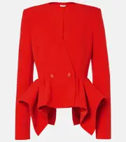 [Safiyaa] Safiyaa Renna ruffled blazer AU 16 red