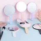 Handheld Round Makeup Mirror Handle Hand Mirror Makeup Mirror Cosmetic Mirror