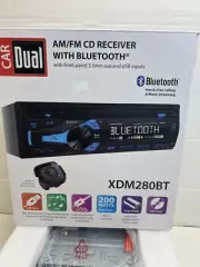 Car Dual AM/FM CD Receiver With Bluetooth Model XDM280BT New In Box