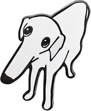 [Ficsowy] One Piece Pins Dog Animal Enamel Pins Badges for Backpacks Luggage Hats Suit Jacket Clothing Decorative Pins