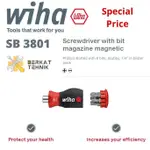 WIHA 雜誌螺絲刀鑽頭支架短短磁性螺絲刀 SB 3801 01