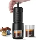 Classic Portable Espresso Maker, 2 IN 1 Travel Coffee Maker Compatible Ground...