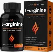 Premium L Arginine 1500mg Nitric Oxide Supplement - Extra Strength for Energy,