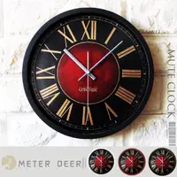 在飛比找momo購物網優惠-【METER DEER 米鹿】30公分loft工業風時鐘 羅